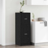 VidaXL Cabinet de Apotecă Stejar negru 40 x 41 x 118 cm Lemn compozit