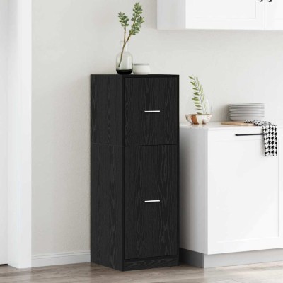 vidaXL Cabinet de Apotecă Stejar negru 40 x 41 x 118 cm Lemn compozit 869032 foto