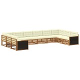 vidaXL Seturi de canapele cu pernă 10 pcs Lemn Solid de Acacia 3383883
