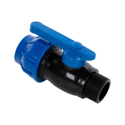 Robinet PN16, montare prin compresie, D40, 40mm, polipropilena, DeToolz, DZ-CO157 foto