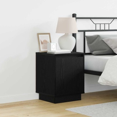 vidaXL Dulap de noapte cu 2 pcs Negru 39 x 34.5 x 50 cm Lemn compozit 869597 foto