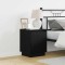 vidaXL Dulap de noapte cu 2 pcs Negru 39 x 34.5 x 50 cm Lemn compozit 869597