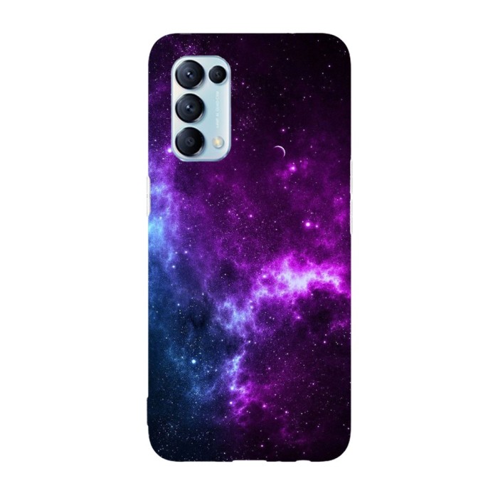 Husa compatibila cu Oppo A74 model Galaxy color infusion, Silicon, TPU, Viceversa