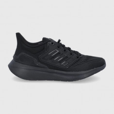 Adidas Pantofi EQ21 Run H00545 culoarea negru, cu toc plat