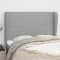 Gossi tablie de pat cu aripioare gri deschis 147x23x118/128 cm textil