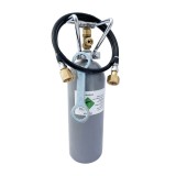 Komplett set - CO2 Flasche, Schlauch Set, Kohlens&auml;ureschl&uuml;ssel f&uuml;r Sodastream, Wassersprudler, 1-leitig, CO2 Flaschen: CO2 - 0.5 kg