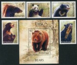 Fauna - Urși 2008, serie si colita, LP 1799+1800, MNH