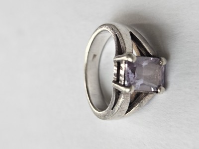 Inel argint cu zirconiu #3059 foto