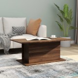 VidaXL Măsuță de cafea, stejar maro, 102x55,5x40 cm, lemn prelucrat