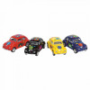 Masinuta Die Cast VW Beetle Classic, scara 1:64, lungime 6,5cm, cu print floral, Goki