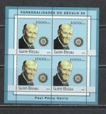 Guinea Bissau 2001 - Personalitati ale Secolului XX Paul Percy Harris S/S 1v MNH, Nestampilat