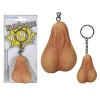 Breloc Testicule Metalic Natural Funny Cadou Barbati Diametru 4-4.4cm Lungime 0-5cm Out Of The Blue