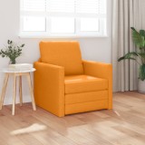 VidaXL Sofa Pat 2-in-1 Galben &Icirc;nchis 74x77x81 cm Material