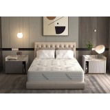 Saltea cu arcuri Pocket HypoallergenicMed Safe Relax HoReCa 140x190, inaltime 25 cm, ortopedica, husa tratament antialergic, fermitate mediu-tare