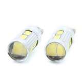 Led bec T10 2F+8Lx5730 alb rece CanBus