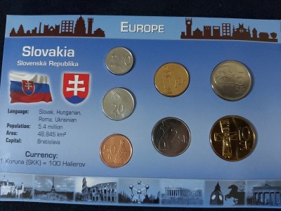 Seria completata monede - Slovakia 1995-2008 foto
