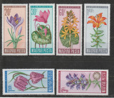 Ungaria 1968 - Flori Protejate 6v MNH, Nestampilat