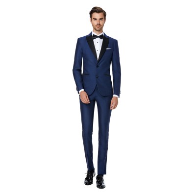 Costum barbati ceremonie slim bleumarin CT004 foto