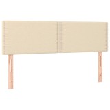 Cumpara ieftin Tablii de pat, crem, 144x5x78/88 cm, textil