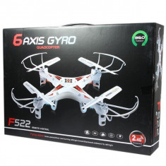 Drona 2.4G 4 Canale 6 Axe Iluminata Quadcopter F522 foto