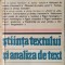 Stiinta Textului Si Analiza De Text - Heinrich F. Plett , G300