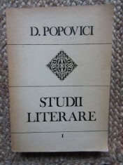 D. Popovici Studii literare vol. I
