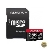 Card Memorie microSDXC Adata 256Gb Clasa 10 / UHS-1 U3 Cu Adaptor AUSDX256GUI3V30SHA2-RA1