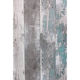 Noordwand Tapet &quot;Topchic Wooden Planks&quot;, gri &icirc;nchis si albastru GartenMobel Dekor, vidaXL