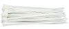 Set 100 coliere din plastic albe 280 x 4.8 mm VOREL