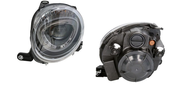 Far Fiat 500, 07.2015-, fata, Stanga, far faza scurta; H7+PY24W; electric; cu motor; DEPO