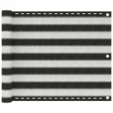 Gossi prelata pentru balcon din hdpe, 75 x 600 cm, antracit si alb