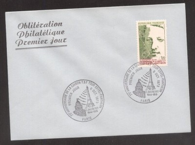 France 1973 Telecommunication FDC K.430 foto