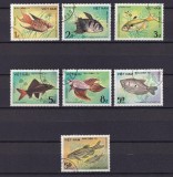 Serie completă de 7 timbre tematice &bdquo;Pești Exotici de Acvariu&rdquo; &ndash; Vietnam (Bưu Ch&iacute;nh) &ndash; 1984