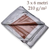 Cumpara ieftin Prelata profesionala, PE 210 g/mp, 3x6 m, protectie completa, inele metalice de fixare