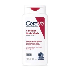 Gel de Spalat, CeraVe, Soothing Body Wash, pentru Piele Foarte Uscata, cu Acid Hialuronic, 296ml