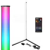 Cumpara ieftin Lampa ambientala RGB, pentru atmosfera in camera, control prin aplicatie, inaltime 102 cm, Dactylion