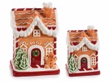 Cumpara ieftin Set 2 borcane Casuta Turta Dulce ceramica 13.5x11.5x19.5 cm, 9x8x13 cm
