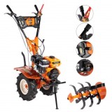 Motocultor Detoolz 8.5cp 212cc, benzina 4T, 3 viteze, pornire manuala, cu roti