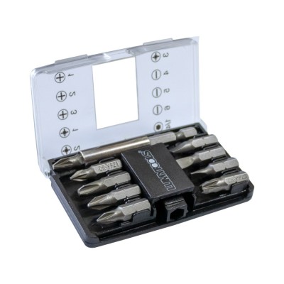 Set 8 biti pentru insurubare, Lumytools LT66098, cu prelungitor magnetic, 10 piese foto