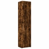 Cumpara ieftin Dulap de depozitare slim, stejar fumuriu, 50x42,5x225 cm, lemn