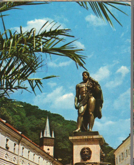 CPIB 15366 - CARTE POSTALA - BAILE HERCULANE. STATUIA LUI HERCULES