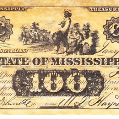 M1 R - Bancnota America - Mississippi - 100 dolari - 1862
