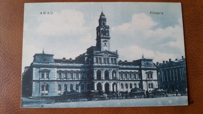 Carte postala, Primaria di Arad, inceput de secol XX foto