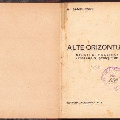 HST C1633 Alte orizonturi Studii și polemici literare și științifice Sanielevici