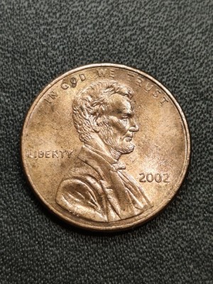 B 11 Moneda 1 Cent SUA 2002 foto