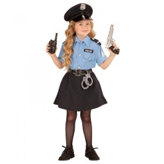 Costum politista KidMania&amp;reg; cu accesorii pentru fete 90-110 cm 3-5 ani foto