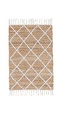 Cumpara ieftin Set 2 covorase iuta natur alb Shaila 60x90 cm