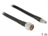 Cablu antena N plug la RP-SMA plug CFD400 LLC400 1m low loss, Delock 13019