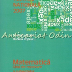 Testarea Nationala 2007. Matematica - Marilena Stoica, Daniela Popescu