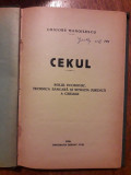 Cekul - Grigore Manoilescu 1926 / R3P2S, Alta editura